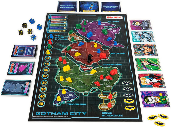 Spin Master - Editrice Giochi, Risiko! Batman DC, Strategiespiel, Brettspiel, ab 10 Jahren, Italieni
