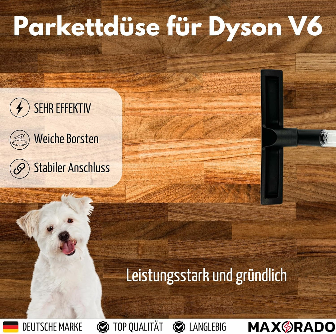 Parkettdüse Hartbodendüse Staubsaugerdüsee Düse für Staubsauger kompatibel mit Dyson V6 Top Dog Tota