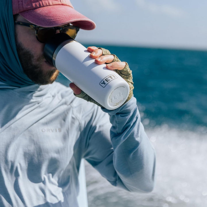 YETI Rambler Thermobecher 12 oz (355 ml) Weiss – Kaffeebecher To Go, Thermotasse mit abnehmbarem Mag