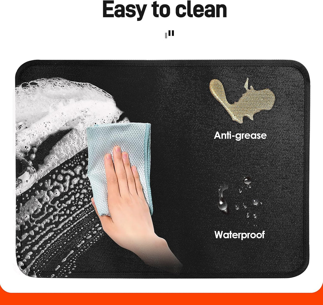 Feuerfeste Unterlage 50 x 70cm-1mm, Hitzeschutzmatte für Luftfritteuse, Hitzebeständige Unterlage fü