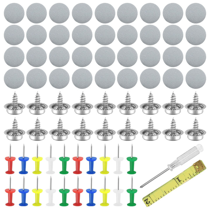 Auto Reparatur Nieten Set, 90 St¨¹ck KFZ Dachhimmel Reparatur Nieten, Universal Auto Dach Nieten mit