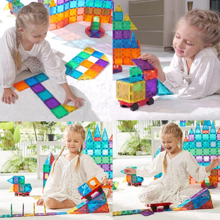CONDIS Magnetische Bausteine 101 Teile, Magnetspielzeug Magnete Magnetbausteine Magneten Spielzeug M