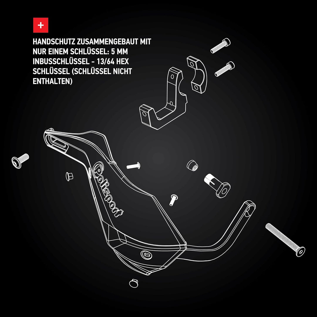 HANDGUARD TRAILBLAZR WB Weiss/Schwarz, Weiss/Schwarz
