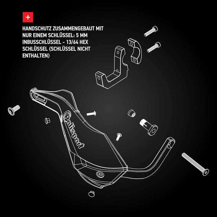 HANDGUARD TRAILBLAZR WB Weiss/Schwarz, Weiss/Schwarz