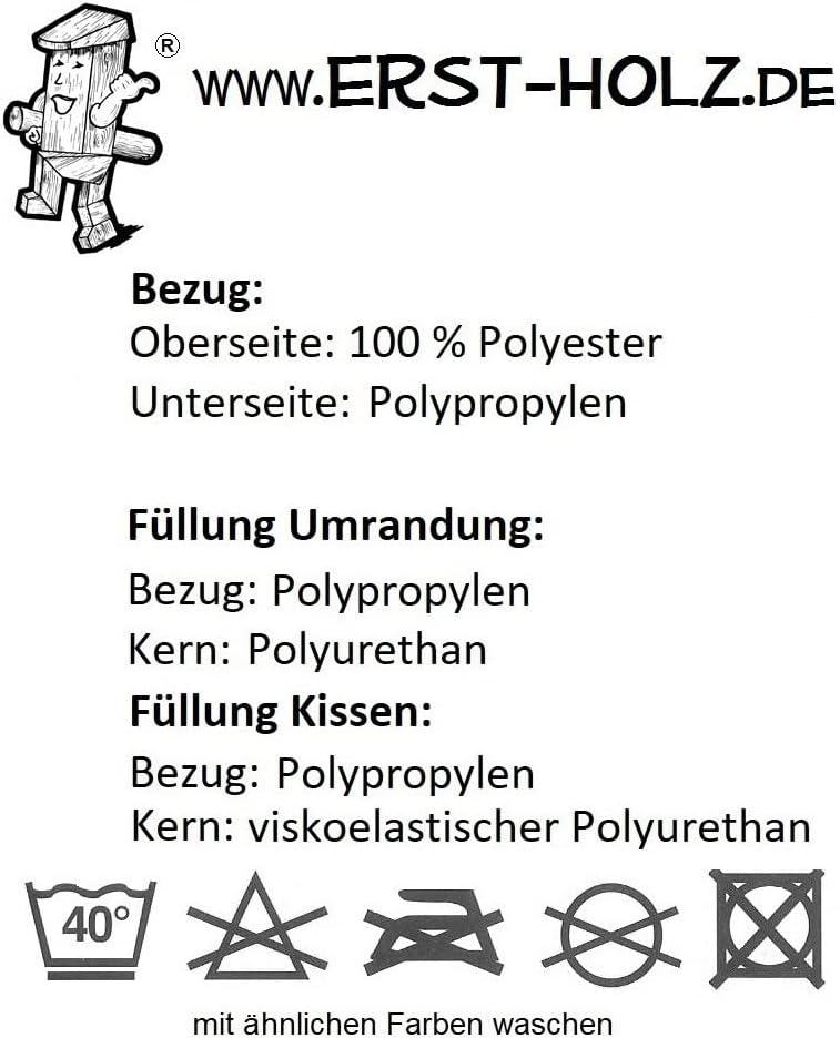 Erst-Holz Hundebett orthopädisches Tierbett für Jede Hundegrösse waschbar V-30.31, Grösse:74x50 XXL,