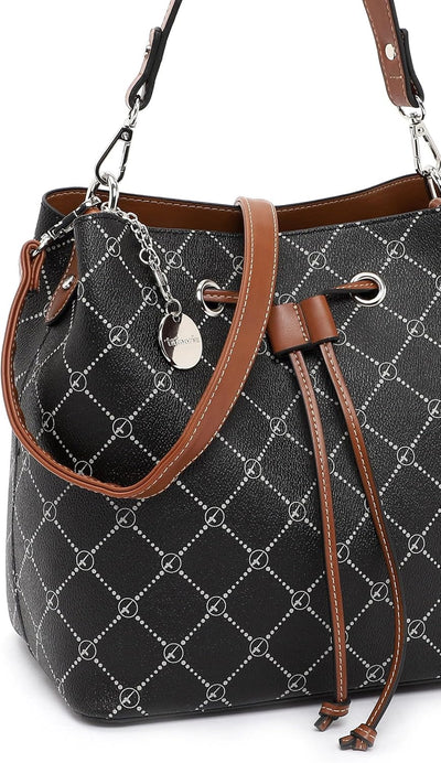 Tamaris Beutel TAS Anastasia 30902 Damen Handtaschen Print Einheitsgrösse Black 100, Einheitsgrösse