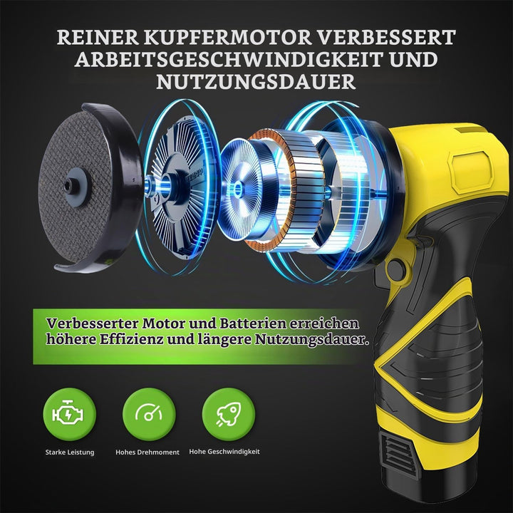 16.8V Mini Akku Winkelschleifer, 19500U/min Elektrische Polier und Schleifmaschine, Mini Lithium Akk