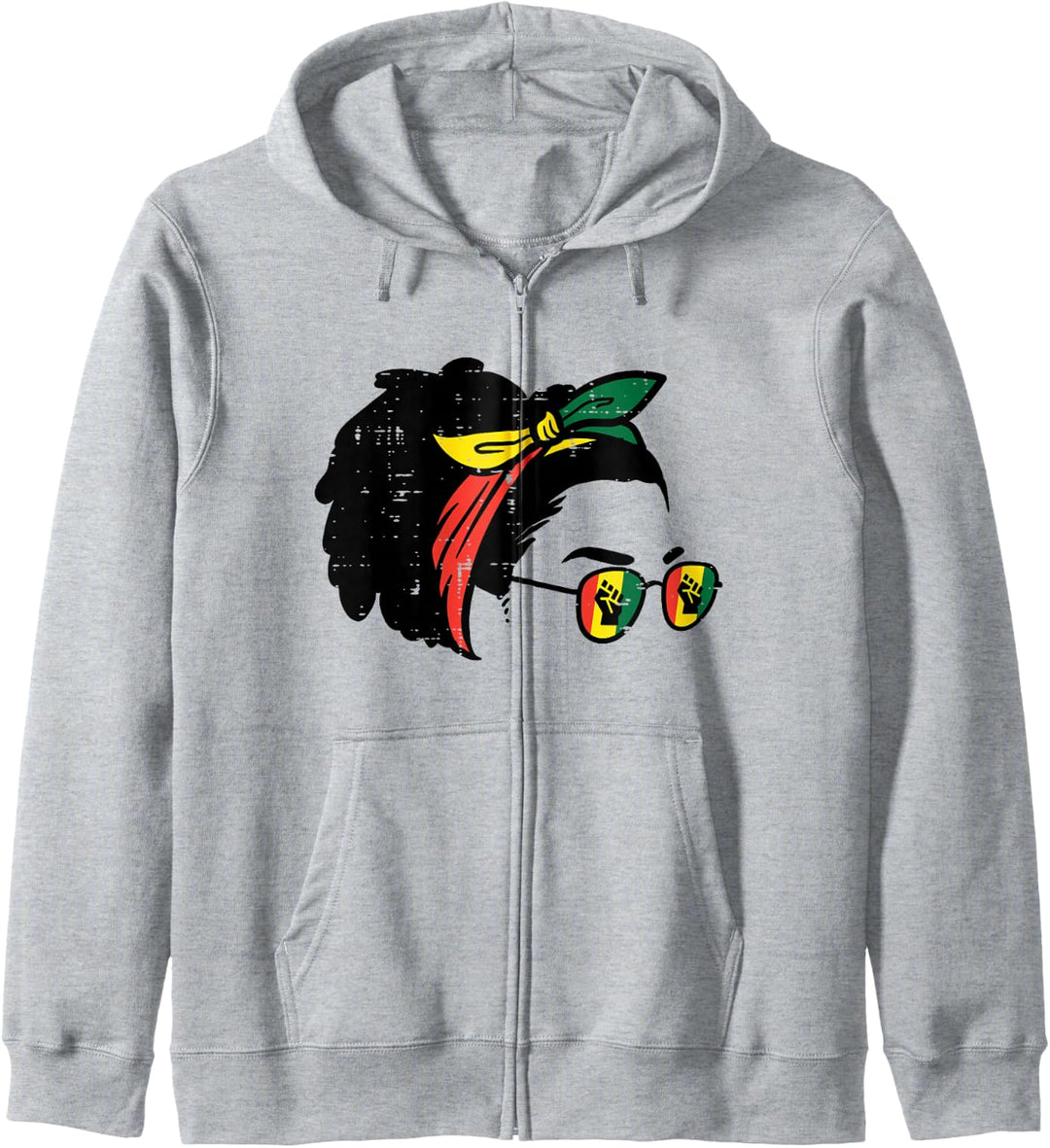 Afro Woman Afrikanisches Bandana Black History Pride BLM Melanin Kapuzenjacke