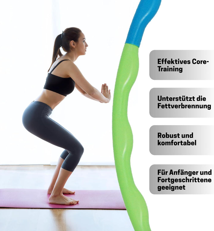 BEST SPORTING Kinder Hula Hoop Reifen – Ø 80 cm, leicht & stabil – 8-teilig zusammensteckbar – ideal