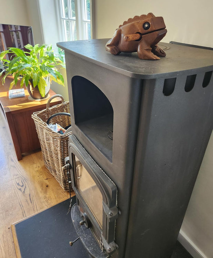 Purity Style Quakender Holzfrosch Guiro in Geschenkverpackung - Schlaginstrument aus Fairem Handel (