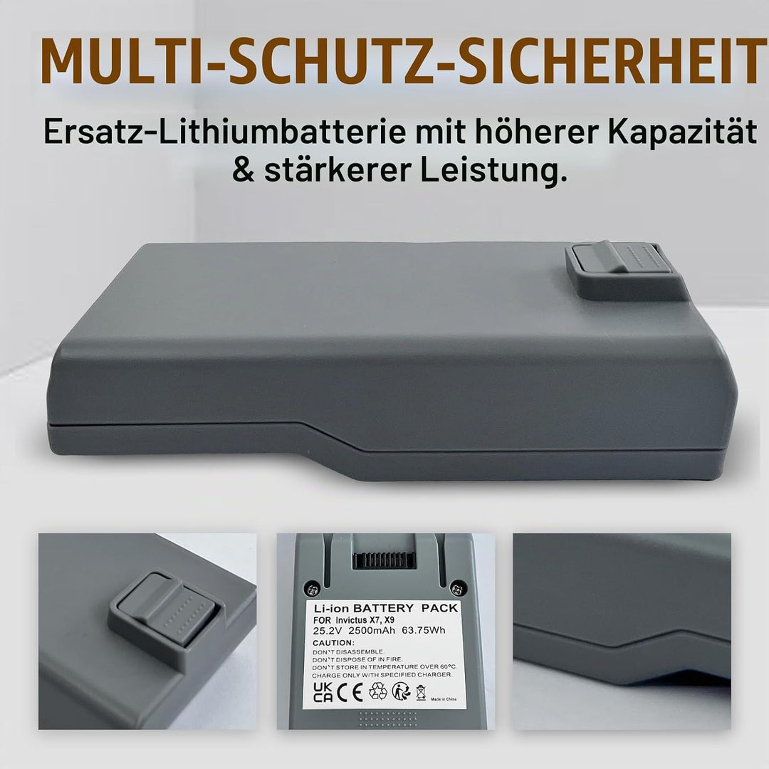 Akku für Genius Invictus X7, X7-01, X9, X9-01, A8, A9 Staubsauger, Für iRobot H1 Staubsauger Akku AB