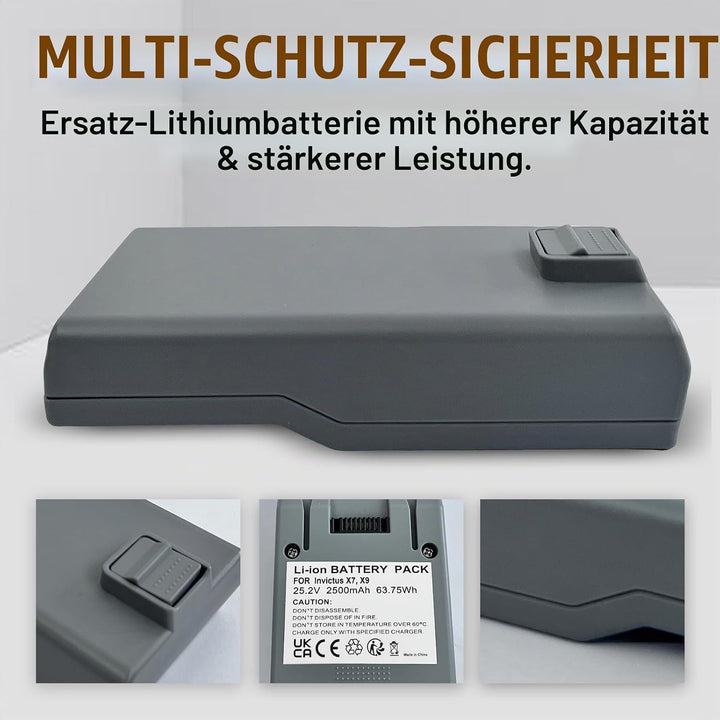 Akku für Genius Invictus X7, X7-01, X9, X9-01, A8, A9 Staubsauger, Für iRobot H1 Staubsauger Akku AB