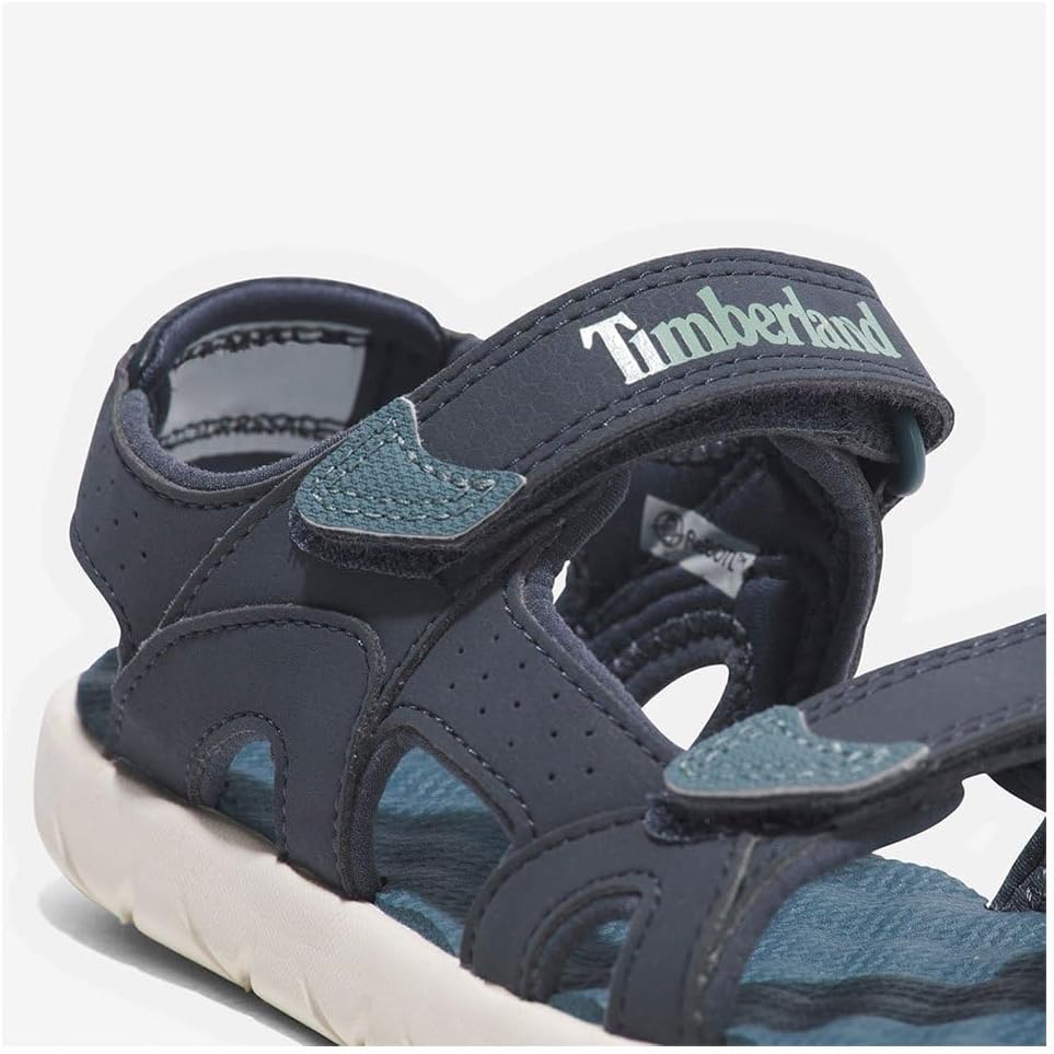 Timberland Unisex Kinder Perkins Row 2-Strap (Youth) Sandalen 33 EU Dunkelblau, 33 EU Dunkelblau