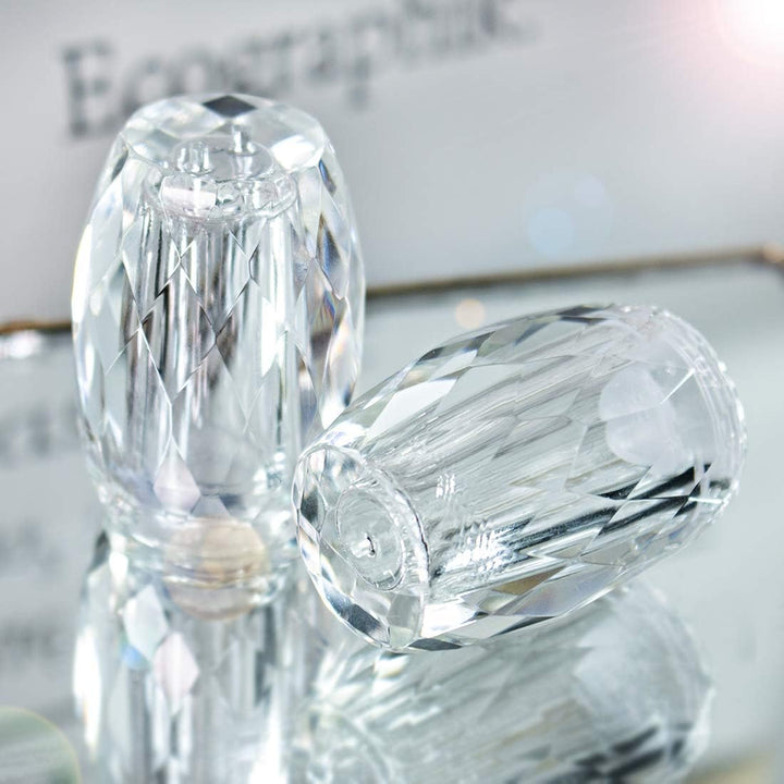 Salz- und Pfefferstreuer-Set, nachfüllbar, Kristall, 2 Stück Transparenter, Transparenter
