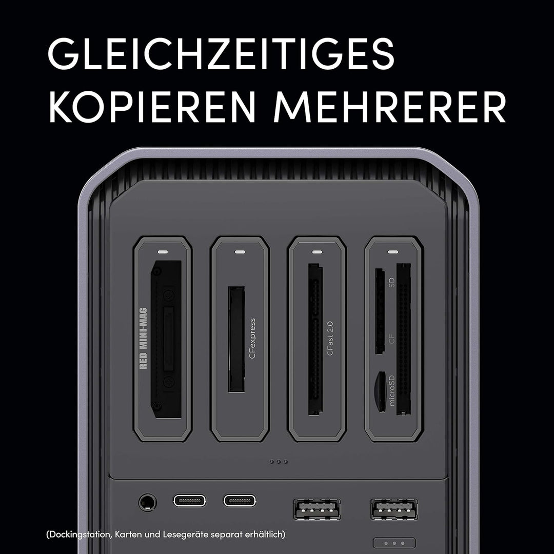 SanDisk PROFESSIONAL PRO-DOCK 4 Docking Station mit 4 Einschüben, für Lesegeräte mit Thunderbolt Kon