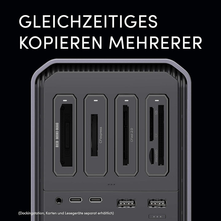 SanDisk PROFESSIONAL PRO-DOCK 4 Docking Station mit 4 Einschüben, für Lesegeräte mit Thunderbolt Kon