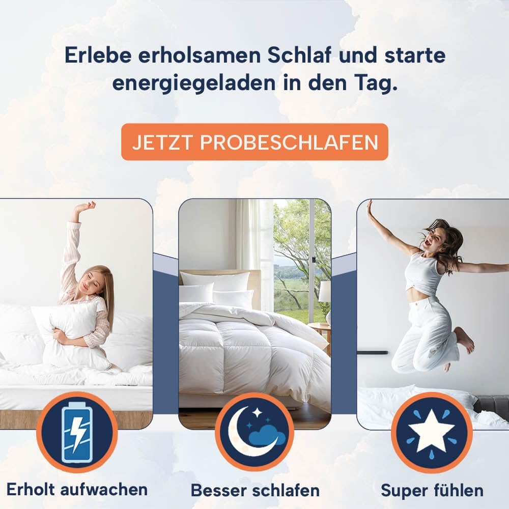 casimum® Kissenbezug aus Baumwolle für Nackenstützkissen mit Reissverschluss. Kopfkissen Schonbezug