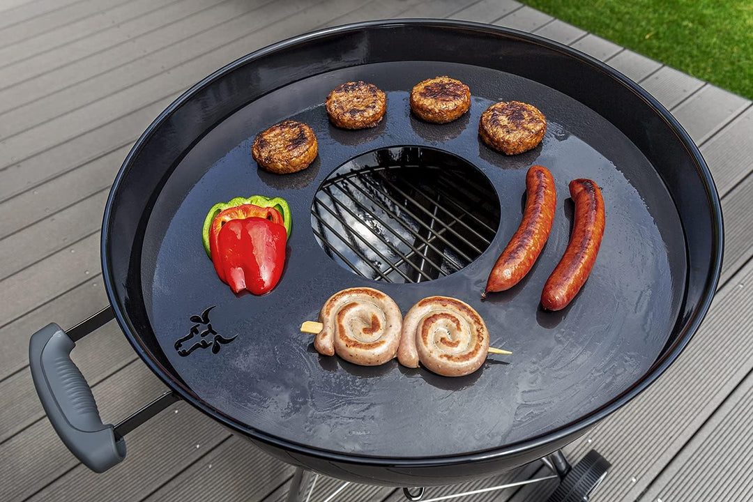 tuning-art GR01 Grillring | Grillplatte | Feuerplatte | Plancha | BBQ-Platte passend für Weber, Grös