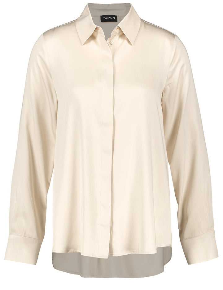 Taifun Damen 260021-11232 Bluse 38 Champagne, 38 Champagne
