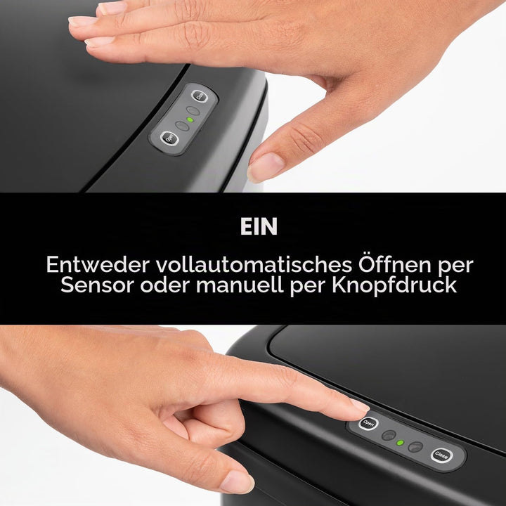 Klarstein Cleansmann Mülleimer Sensor-Mülleimer, 30 Liter Volumen, touchless: automatisches Öffnen u