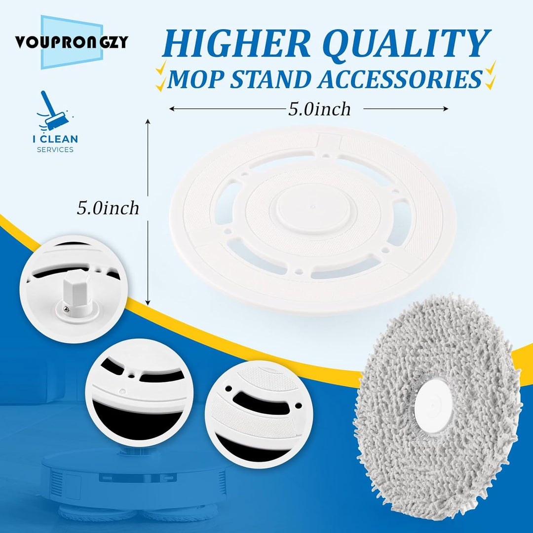 Wischtücher mit Wischplatten für Ecovacs Deebot T20 Omni/T20e Omni Wischmopp Wischpad Wischtücher mi