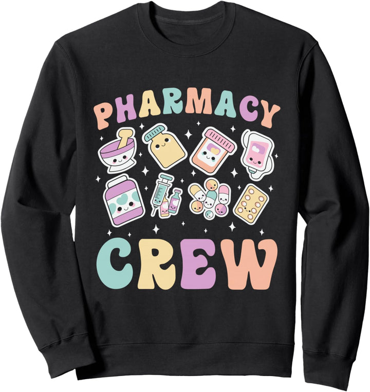 Vintage Retro Pharmacy Crew Pharmazie Apotheke Sweatshirt
