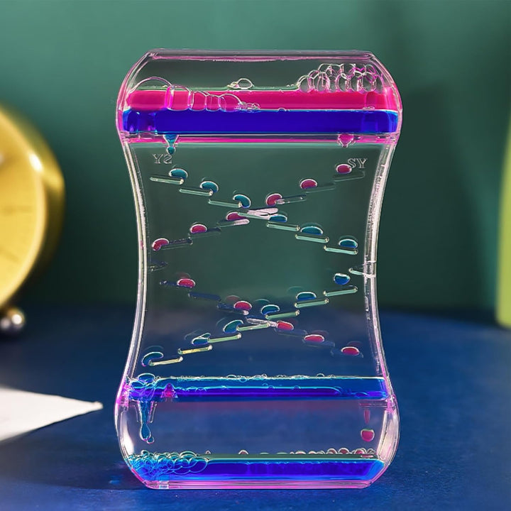 Flüssigkeits-Timer,Bunte Spiral-Öl-Sanduhr - Flüssigkeits-Bewegung Sprudler Sinnespielzeug - Für Kin