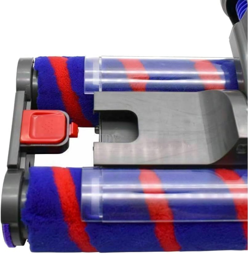 Trade-Shop Elektrische Doppel-Bürste/Turbobürste/Bodendüse/Parkettdüse mit 2 Softrollen für Dyson V7