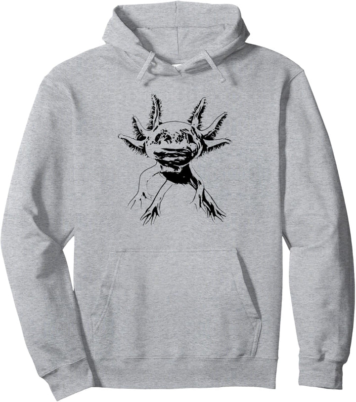 Axolotl Motiv Aquarium Amphibie buntes Design Tiermotiv Pullover Hoodie