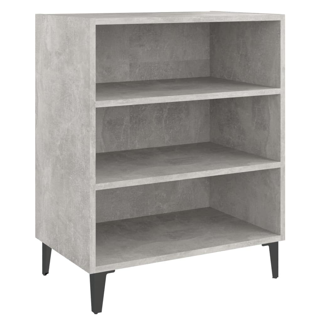 vidaXL Sideboard mit 3 Regalböden Bücherregal Standregal Beistellschrank Bücherschrank Regal Schrank