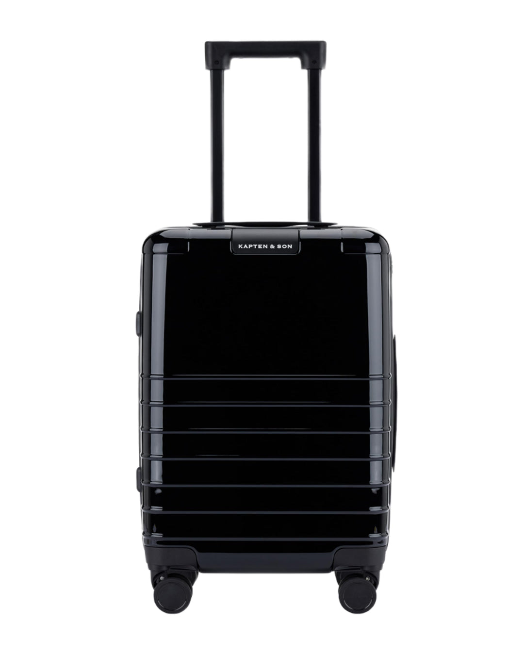 Kapten & Son Koffer Heathrow Essential Cabin All Black 34 L | Handgepäck Koffer 55 x 35 x 22 cm Schw