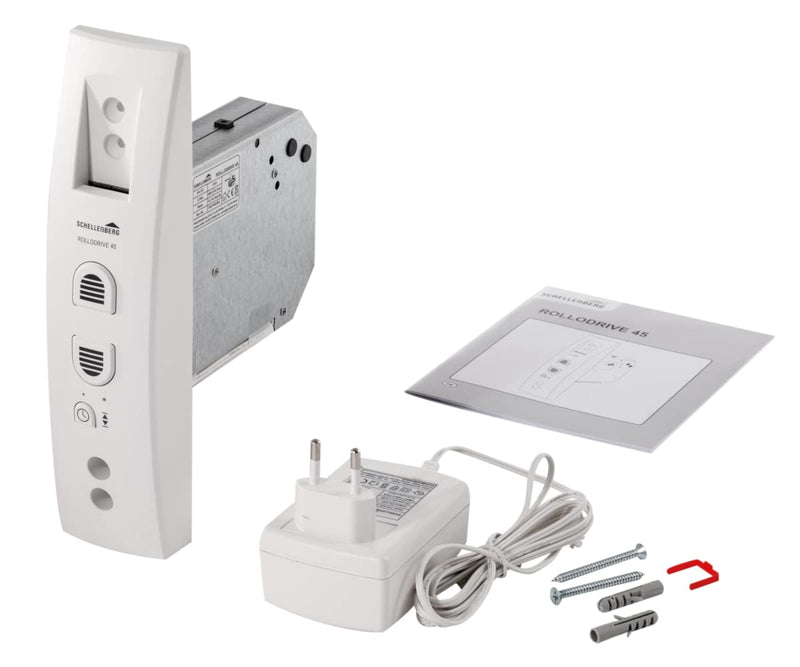 Schellenberg 22638 Elektrischer Rolladen Gurtwickler Unterputz RolloDrive 45, bis 4 m² Rollladenfläc