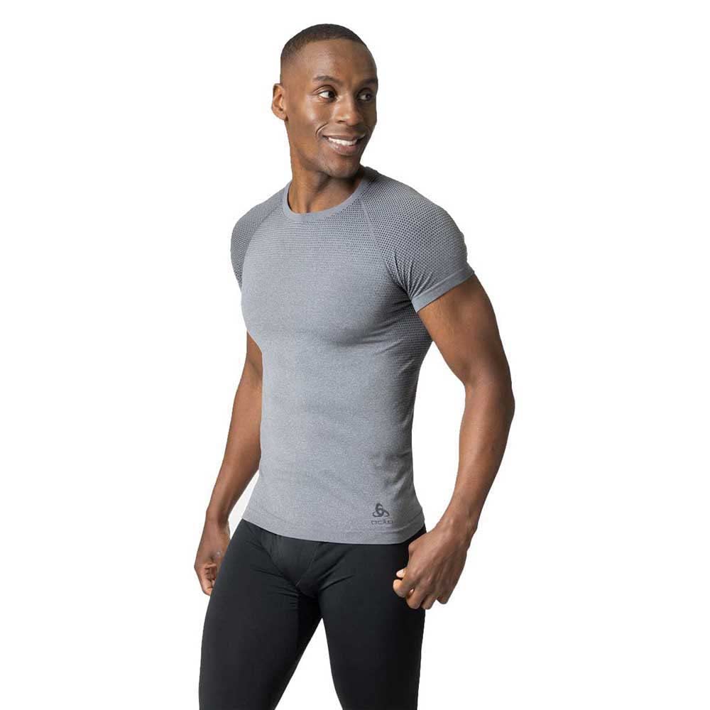 Odlo Herren Funktionsunterwäsche Performance Light ECO S Grey Melange, S Grey Melange