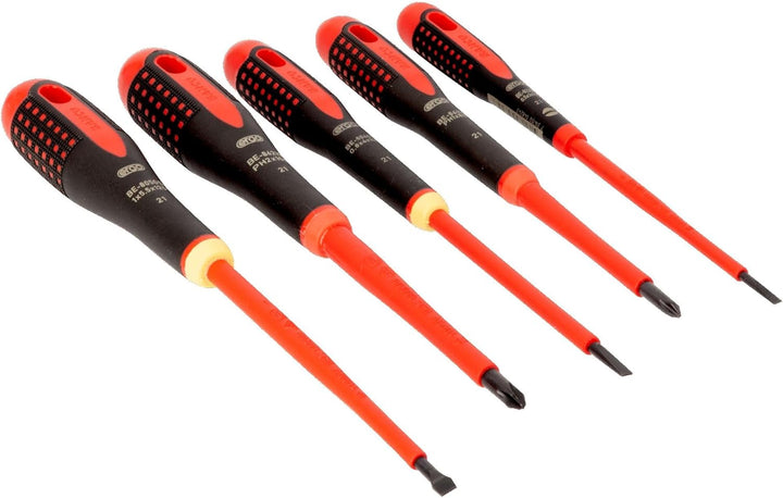 Bahco Ergo Elektriker Schraubendreher-Set 5teilig Schlitz, Kreuzschlitz Phillips