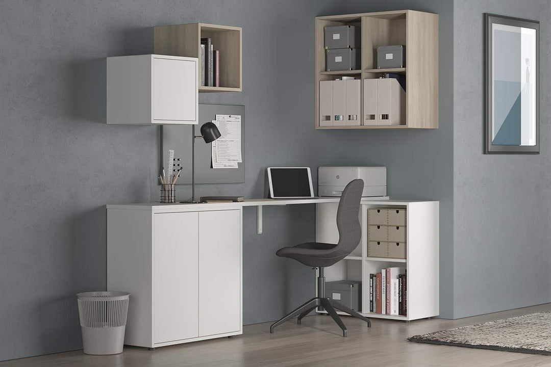 Iconico Home QBE, Wandwürfel mit 4 Fächern, Eingang, Wohnzimmer, Schlafzimmer, Jugendzimmer, Arbeits