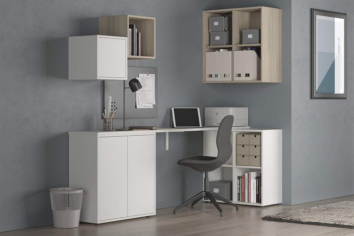 Iconico Home QBE, Wandwürfel mit 4 Fächern, Eingang, Wohnzimmer, Schlafzimmer, Jugendzimmer, Arbeits
