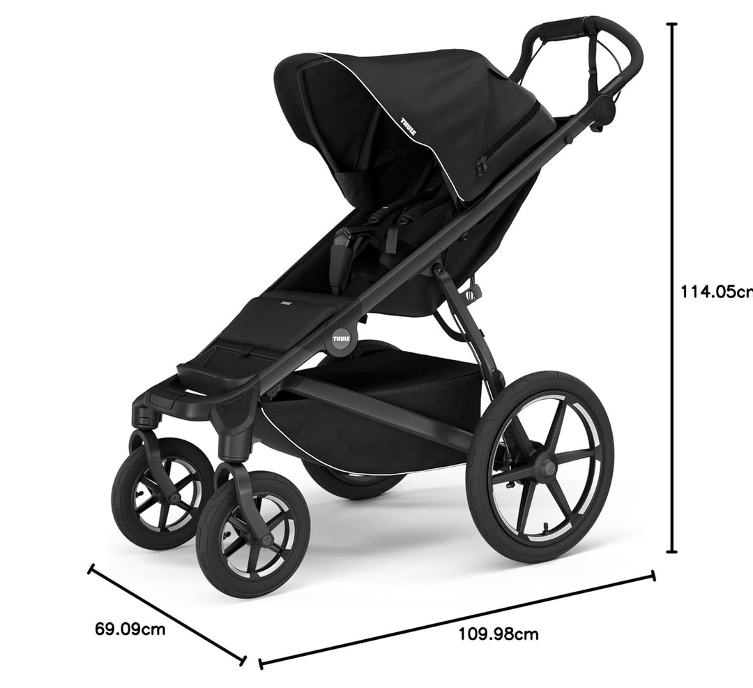 Thule Urban Glide 4-wheel Buggy Für Jedes Terrain Black on Black One-Size Black on Black Einheitsgrö