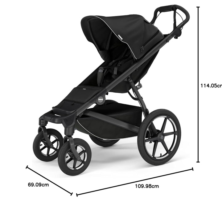 Thule Urban Glide 4-wheel Buggy Für Jedes Terrain Black on Black One-Size Black on Black Einheitsgrö