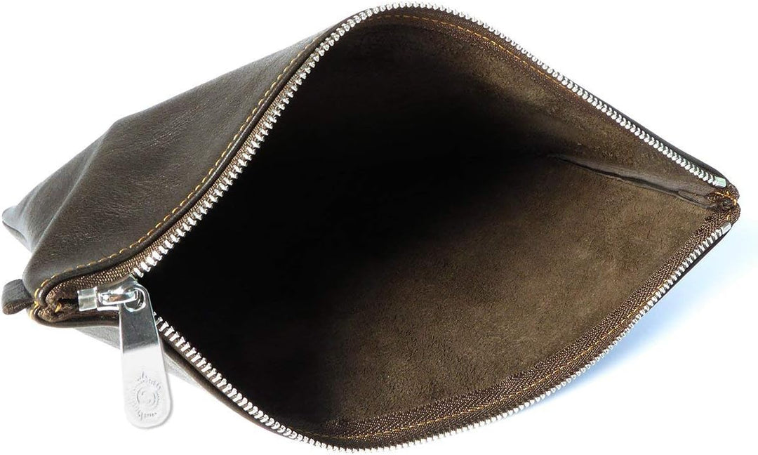 SONNENLEDER - hochwertige Banktasche "WEILL" Farbe: Mocca *Echtes Leder*, Mocca