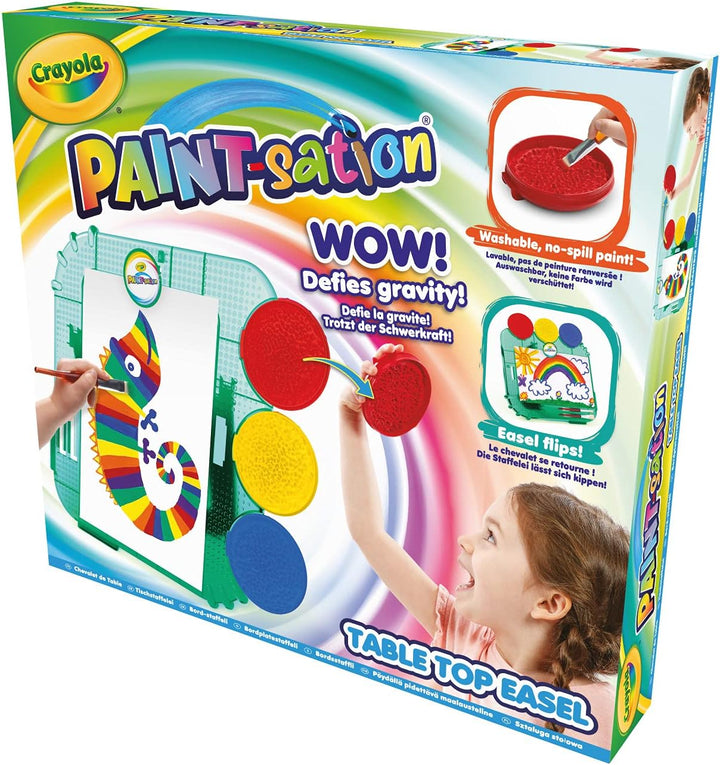 CRAYOLA Malstation: Tischstaffelei | auslaufsicheres Malset | ideal für Kinder ab 3 Jahren