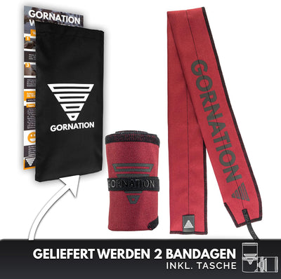 GORNATION Handgelenk-Bandagen, Performance Wrist Wraps für Fitness, Calisthenics & Kraftsport, Banda