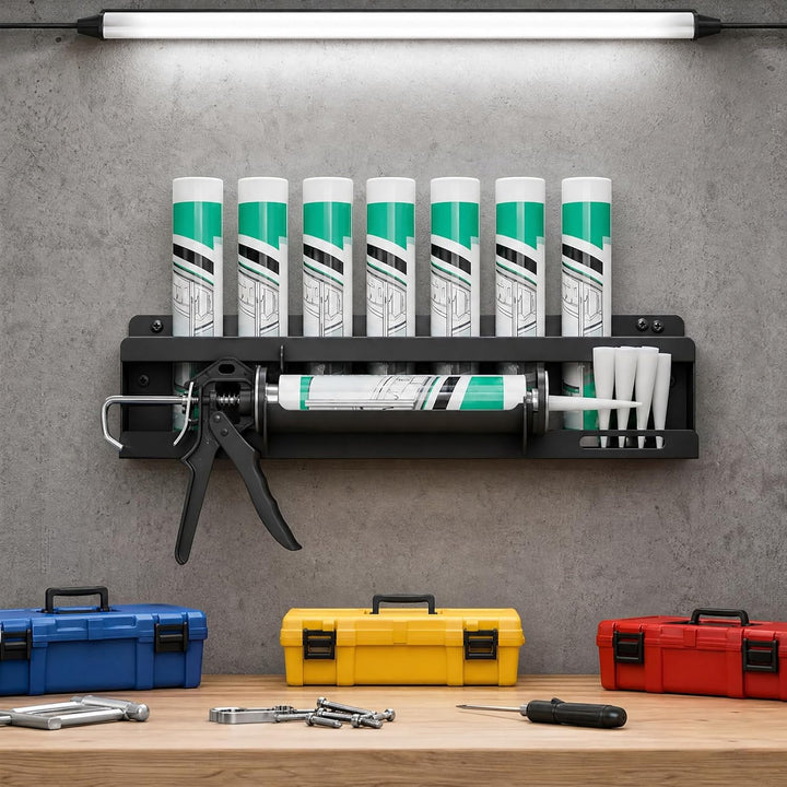 Silikonspritze Holder, Multifunktionaler Silikonhalter Spraydosierhalter, Kartuschen-Aufbewahrungsre