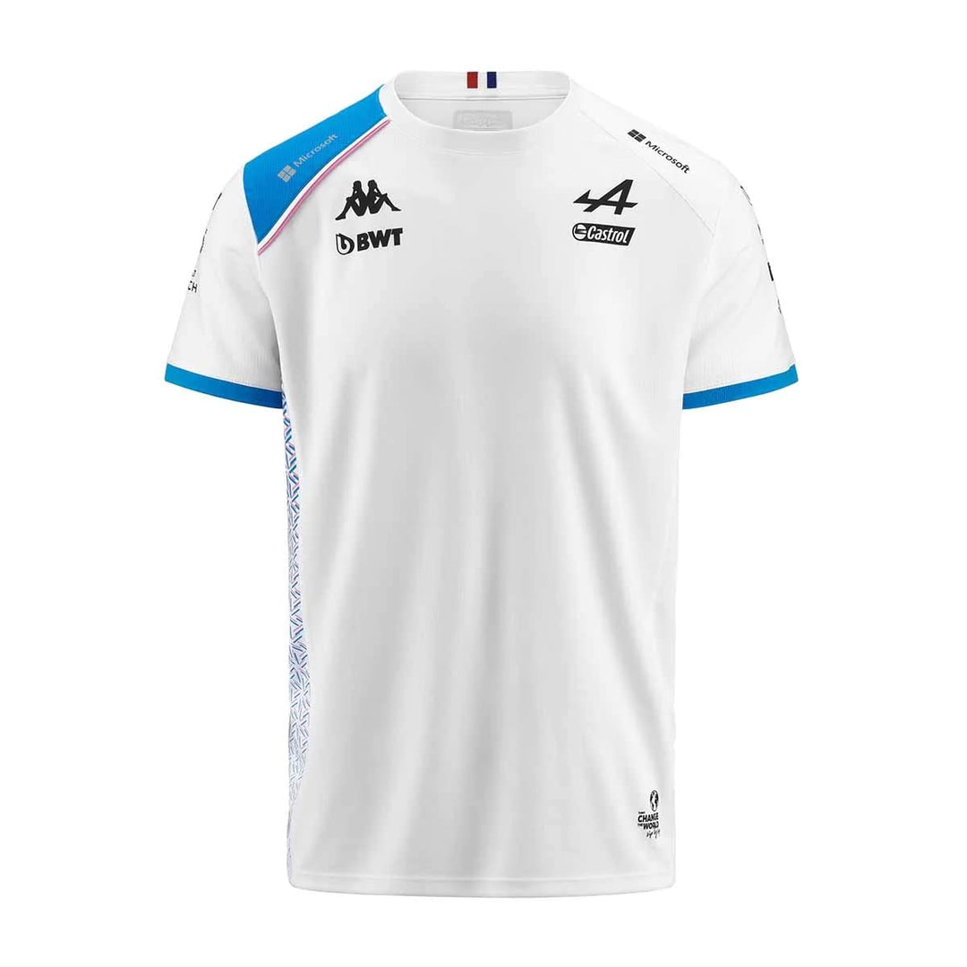 Kappa Herren Tshirt 3XL Weiss / Blau, 3XL Wei&amp;