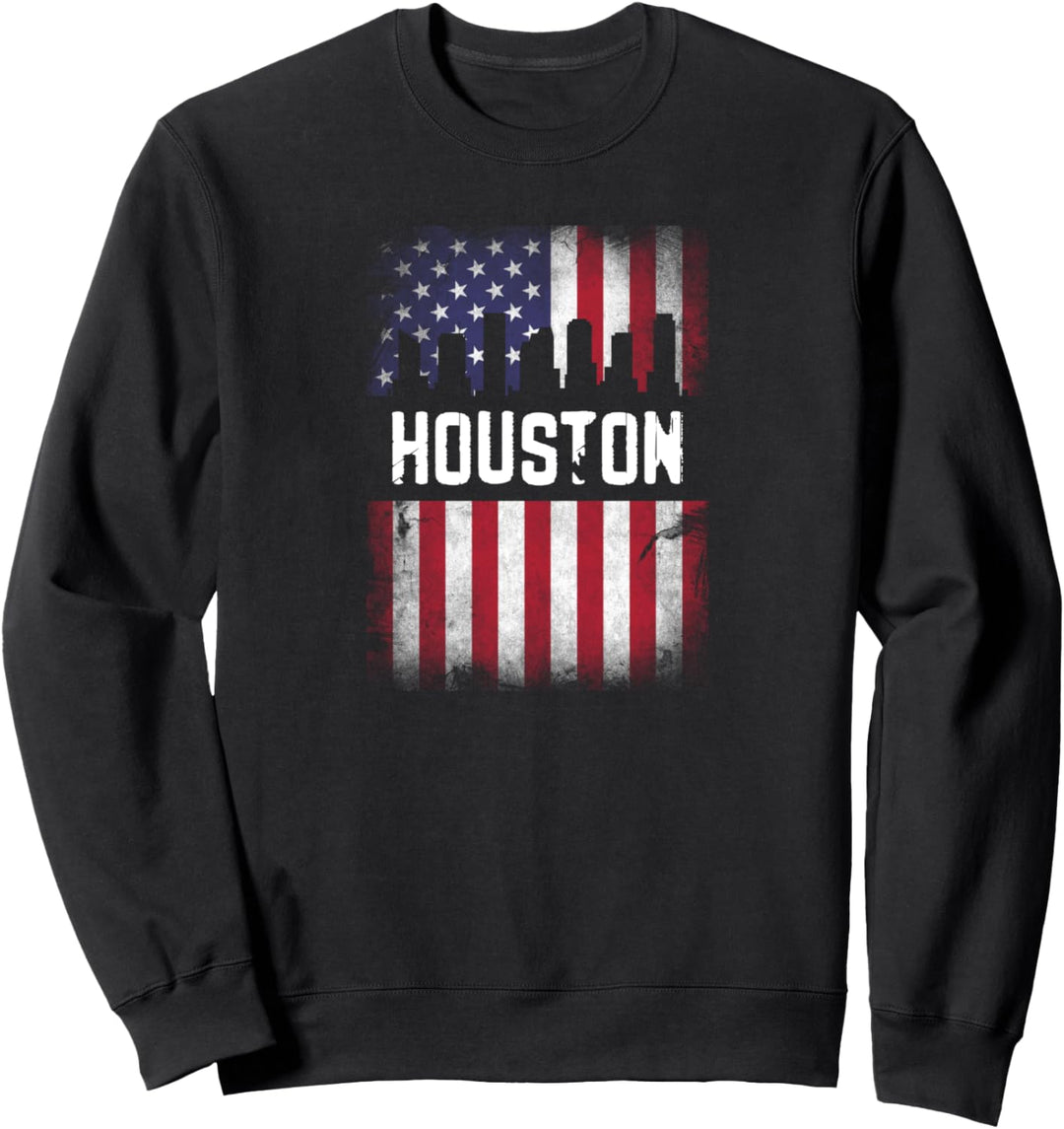 Houston USA Flagge Design für stolze Houstonian Sweatshirt