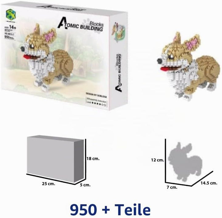 Bausatz Mit Miniaturblöcken. Sammelfigur Als Haustier Zum Zusammenbauen. Für Erwachsene Und Kinder S