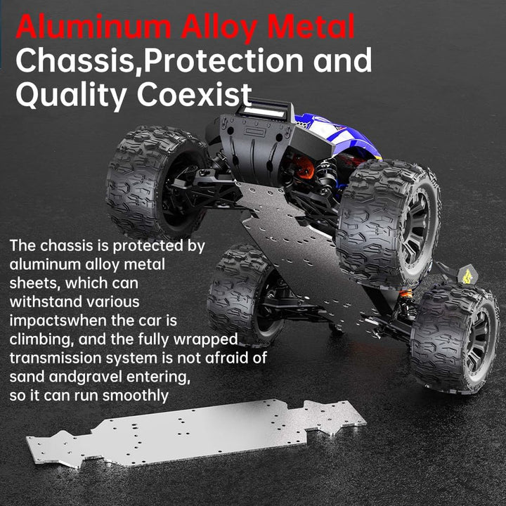 X-Verse 1:14 100KM/H Ferngesteuertes Auto, 4WD Wasserdichtes RC Autos mit 3S Bürstenloser Motor, 2.4