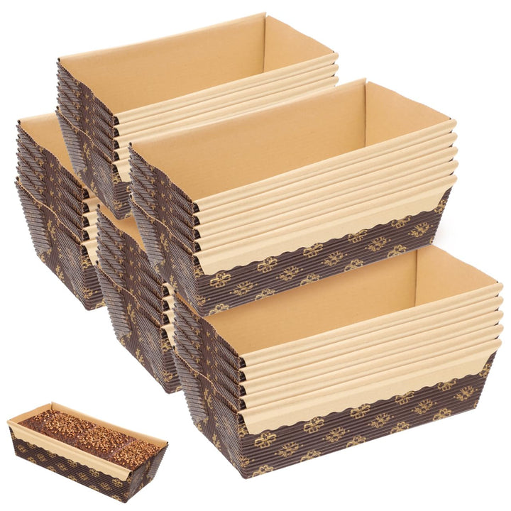 Gatuida Kastenform Kuchen Papier: 25 Stück Backform Kastenform 15 cm Toastbrot Brotbackform für Kuch