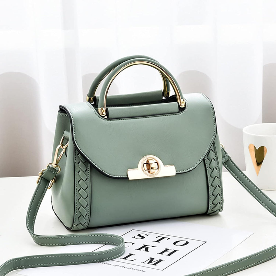 NICOLE &amp; DORIS Damen Handtasche Klein Umhängetasche PU Leder Handtaschen Elegante Schultertasche Cro
