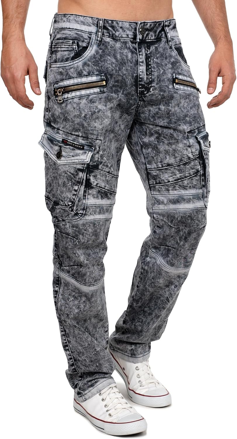 Cipo & Baxx Herren Jeans – Stylische Denim-Mode mit einzigartigem Design, Slim-Fit & Regular-Fit, Bi