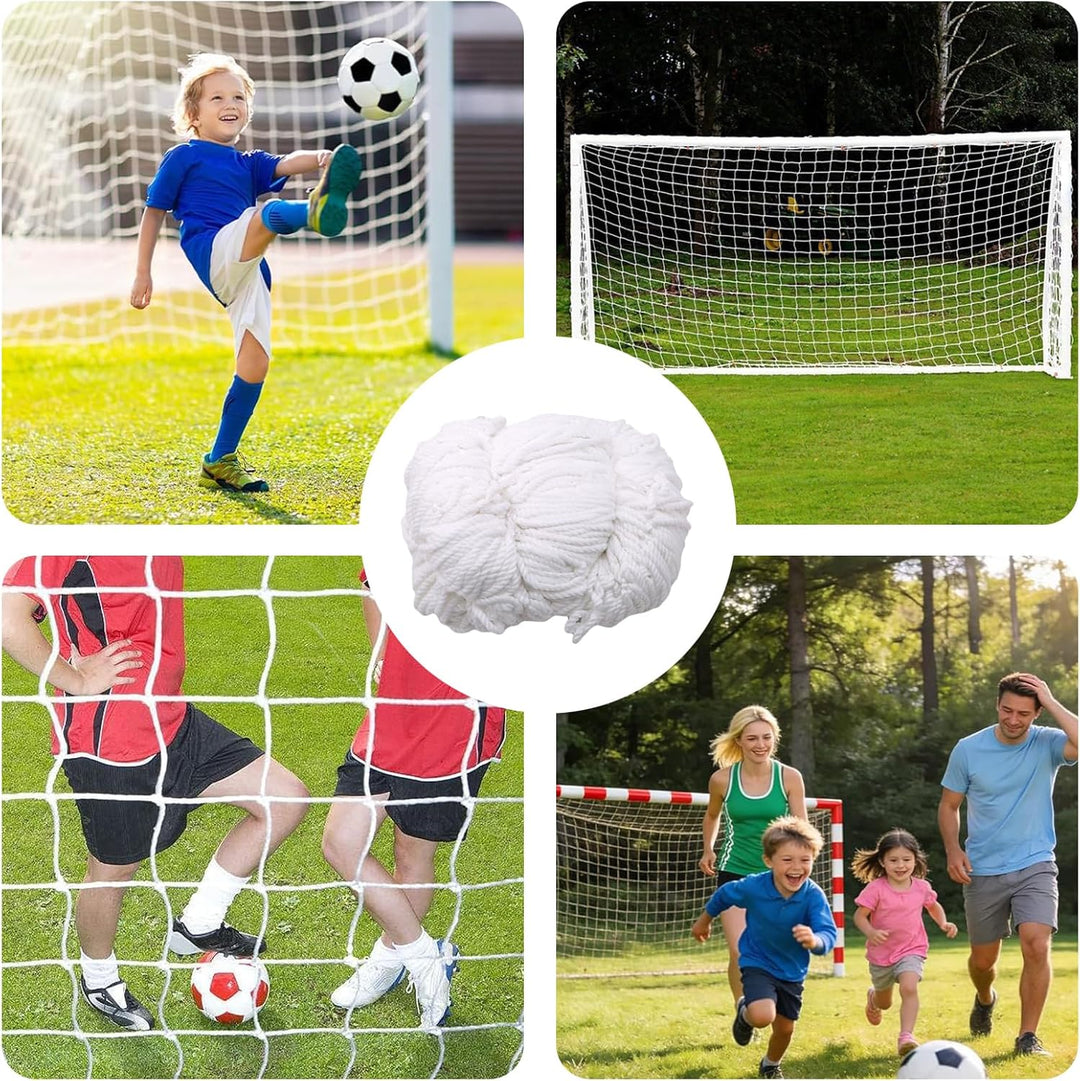 Fussballnetz 3x2 m, Tornetz 3x2m Grösse Fussballtornetz Polypropylenfaser Ersatznetz für Fussballtor